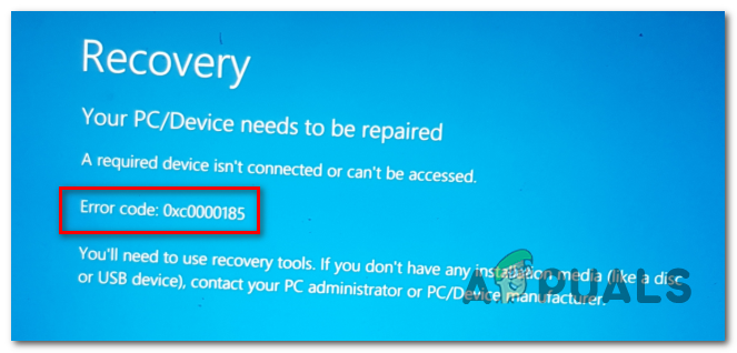 Если вы получаете Windows 10 Blue Screen Recovery Error 0x0000185