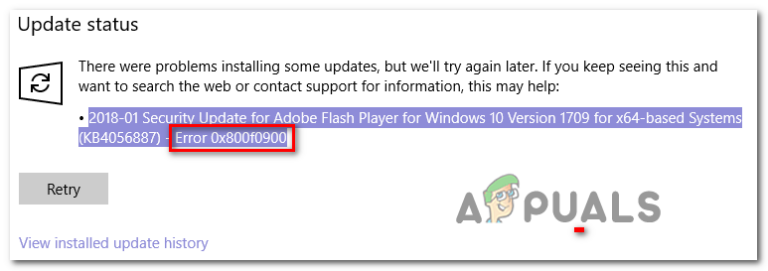 Как исправить ошибку Windows Update 0x800f0900?