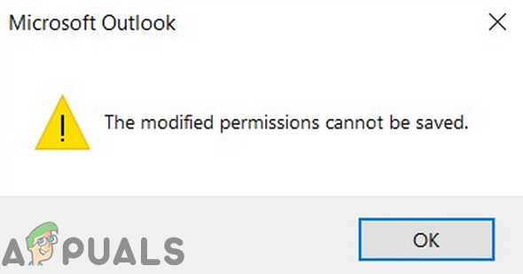 Как исправить измененные разрешения нельзя сохранить в Outlook?