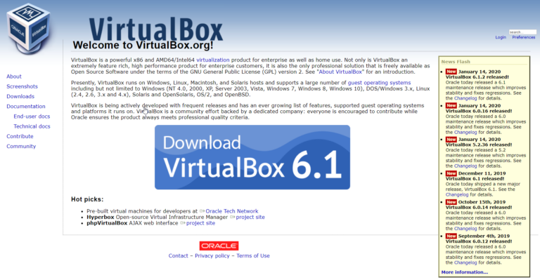 Как установить Oracle VM VirtualBox на Windows 10