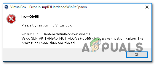 Как устранить VirtualBox ‘Ошибка в supR3HardenedWinReSpawn’?
