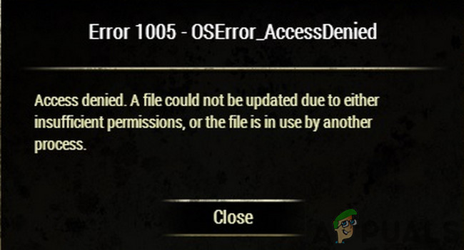 Как исправить ошибку Elder Scrolls Online 1005?