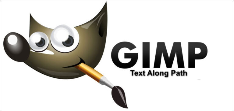 Как использовать текст GIMP вдоль пути, изменения стиля и цвета текста?