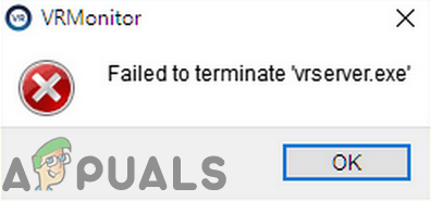 Исправлено: не удалось завершить VRServer.exe