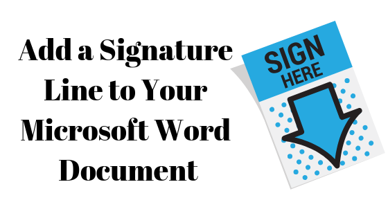Как добавить строку подписи в Microsoft Word