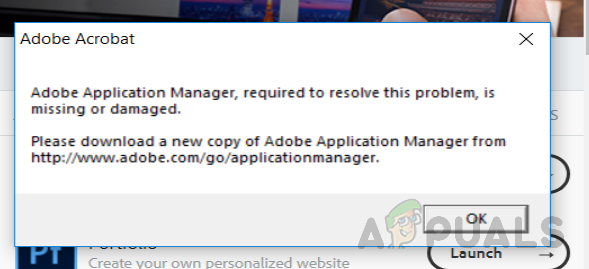 Adobe application manager. Adobe installer corrupted.