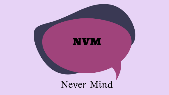 Что такое аббревиатура NVM?