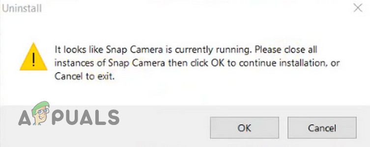 Исправлено: невозможно удалить Snap Camera из Windows.
