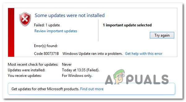 Исправлено: Код ошибки Центра обновления Windows 8007371B «Некоторые обновления не установлены»