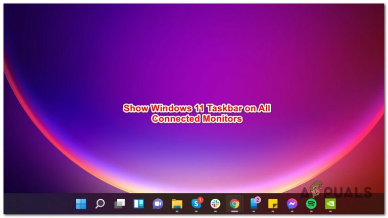 Как показать панель задач на нескольких мониторах в Windows 11