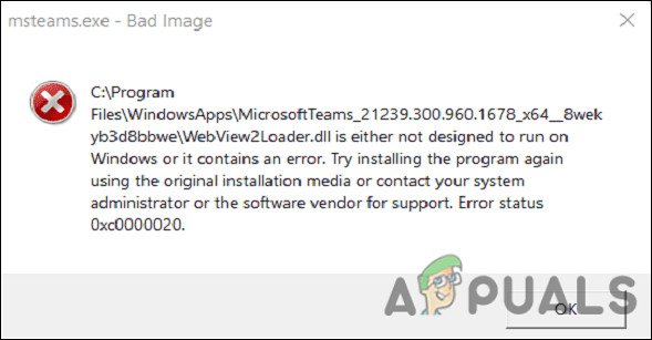 Как исправить «Код ошибки: 0xc0000020» в Microsoft Teams?