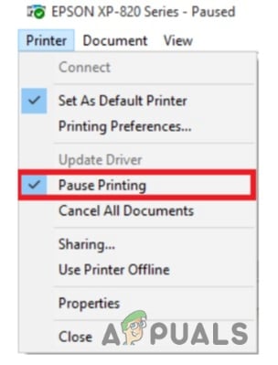 Исправлено: ошибка «Состояние принтера приостановлено, возобновление невозможно» в Windows?