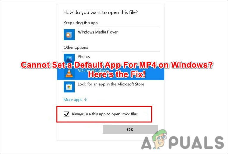 Исправлено: невозможно установить приложение по умолчанию для MP4 в Windows 11/10