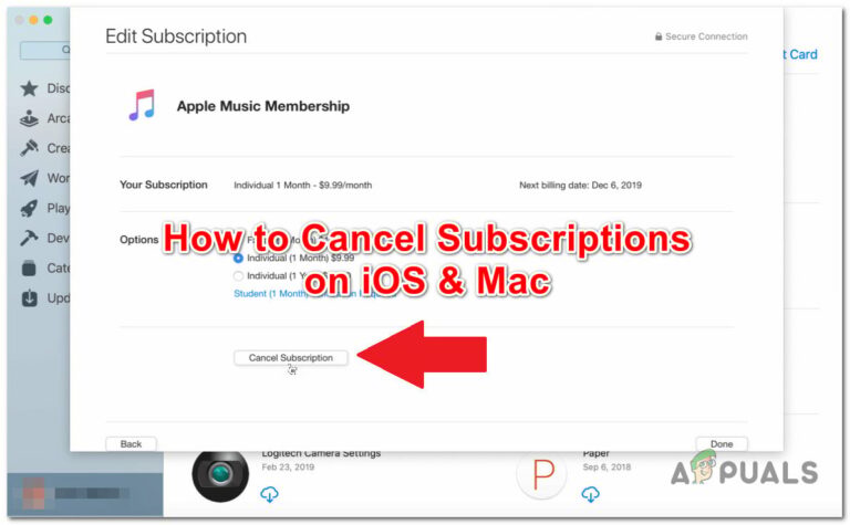Как отменить подписку Apple на Mac и iOS?