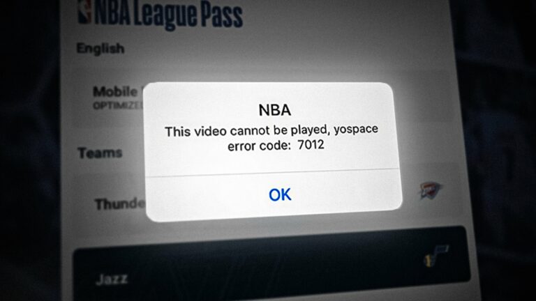 [FIX] YoSpace NBA App League не работает на iPhone (код ошибки 7012)