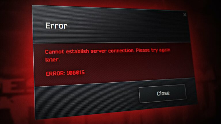 Tarkov Ошибка 106015 «Не удается установить соединение с сервером»