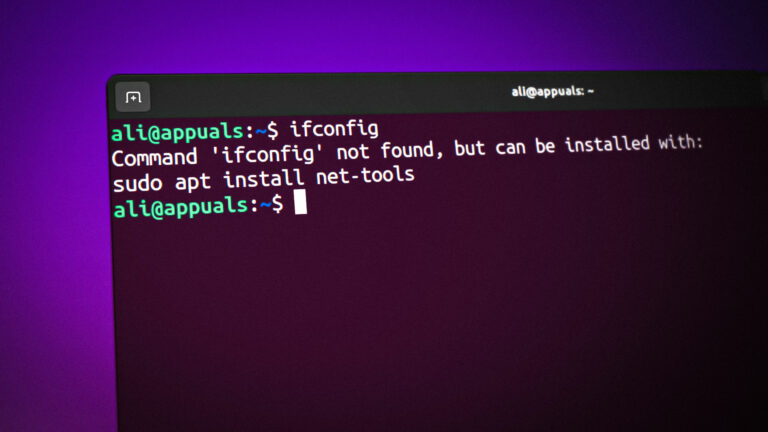 Как исправить ошибку ifconfig: команда не найдена в Linux