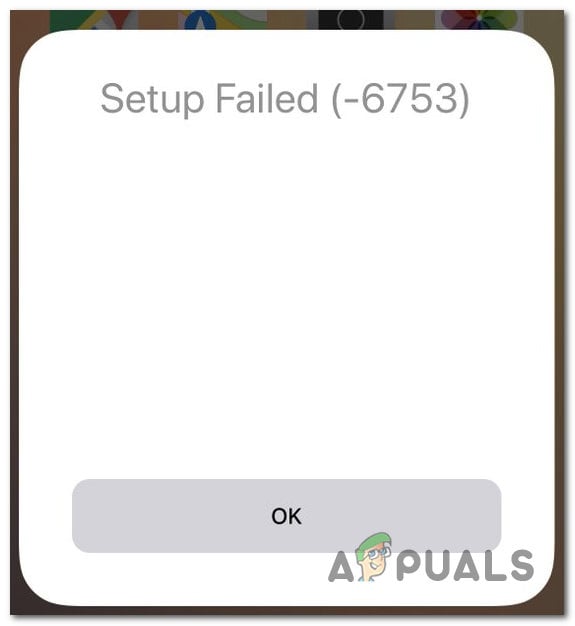 Как исправить ошибку «Ошибка установки (-6753)» в iPhone?