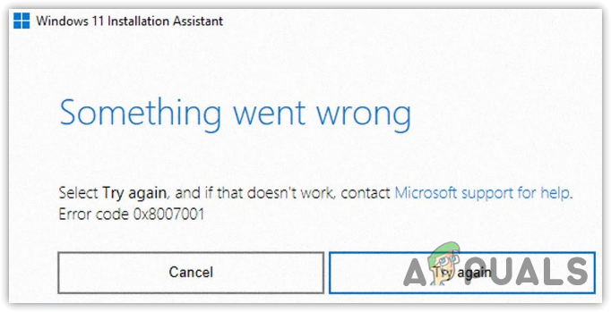 Как исправить ошибку 0x8007001 в Windows