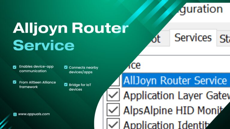 Что такое служба маршрутизатора Alljoyn и как ее удалить?