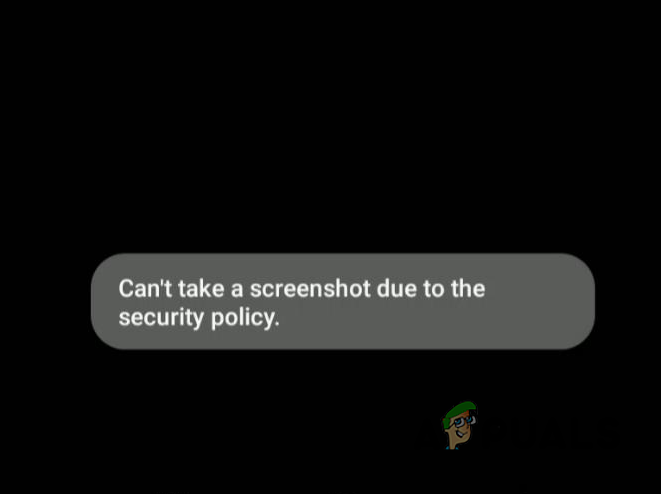 Невозможно сделать снимок экрана из-за политики безопасности.