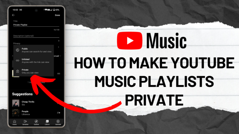 Как сделать ваши музыкальные плейлисты YouTube приватными [Guide]