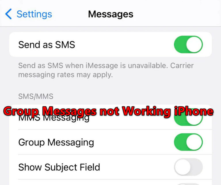 Как исправить групповые сообщения, которые не работают на вашем iPhone?