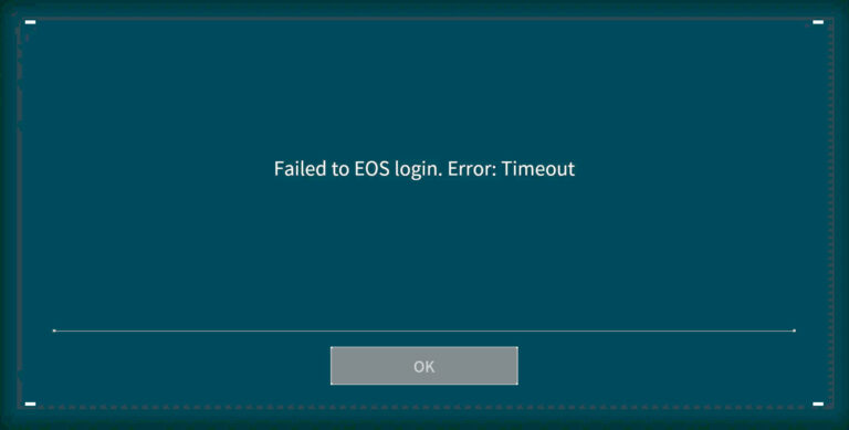 Как исправить ошибку входа в EOS в Palworld?