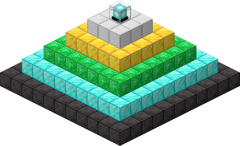 Сколько блоков нужно для маяка в Майнкрафте?