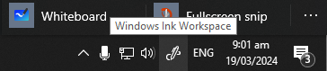 Как отключить функцию Windows Ink Workspace?