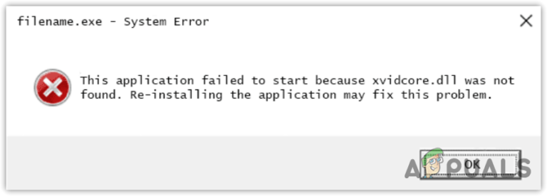 Как исправить ошибку «Xvidcore.dll не найден» в Windows?
